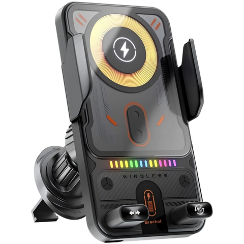 2-in-1 Smart Wireless Car Phone Mount