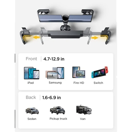 🔥Headrest Tablet Mount